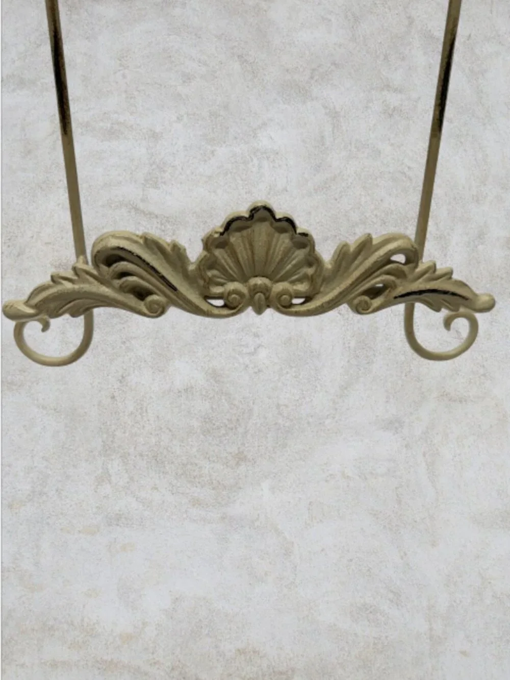 WALL EASEL -- Hanging Easel for Photo Frames, Shabby Chic, Distressed Cream